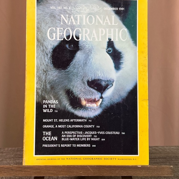 National Geographic December 1981 Vol. 160, No. 6 Pandas In The Wild - Picture 2 of 4